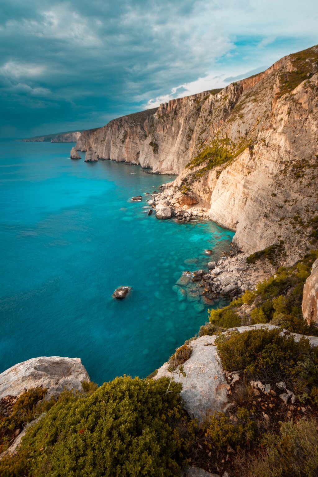 Ενδεικτική φωτογραφία ακτής της Ζακύνθου, όχι από Αγαθονήσι, Φούρνους ή Λειψούς.